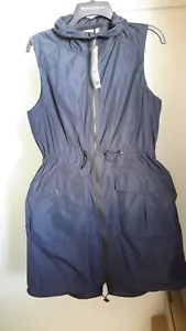 Athleta City Slicker Vest Women S Water Resistant UPF50+ Navy Blue Style 594967 - Picture 1 of 11