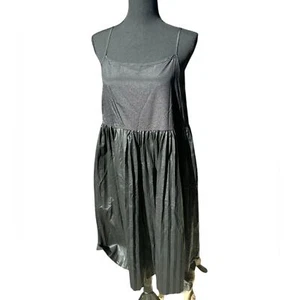 Gracia NWT Black Spaghetti Strap Dress Large - Picture 1 of 7