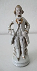 Koloniale männliche Porzellan Figur 6,5" Goldrand "Made in Occupied Japan" AZ48 - Bild 1 von 10