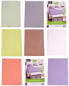 Home Ideas  Jersey Spannbettlaken 100/160 x 200cm - 100% Baumwolle versch.Farben - Bild 1 von 12