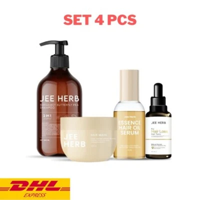 Jee Herb Shampoo +Treatment +Tonic +Essence Oil Serum Hair Loss Treat (Set 4pcs) - Image 1 of 4