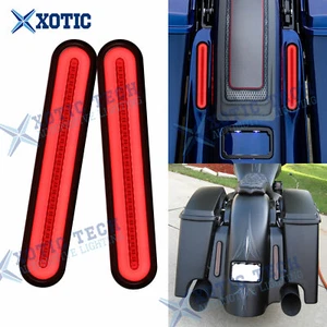 For Harley Davidson Fender Bagger Flowing Brake Tail Turn Signal LED Light Bar - Picture 1 of 12