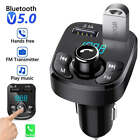 🎵 Trasmettitore FM per Auto Bluetooth 5.0. RICARICA rapida USB 3.1A. Play Music