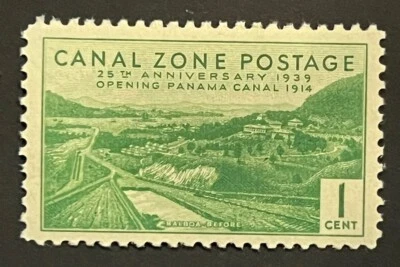 Travelstamps: CANAL ZONE Stamps Scott #120 1¢ 25th AnniversaryPanama Canal MNH - Image 1 of 4