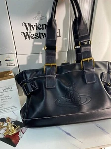 Vivienne Westwood Handbag Accord Tote Bag Black - Picture 1 of 4