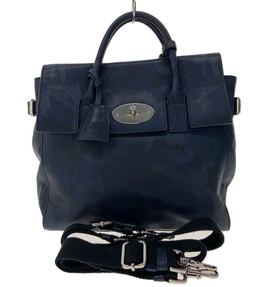 Mulberry × Cara Delevingne Bolso de Hombro de Mano 3 Vías Mochila Camuflaje Azul Usado Foto 1 de 4