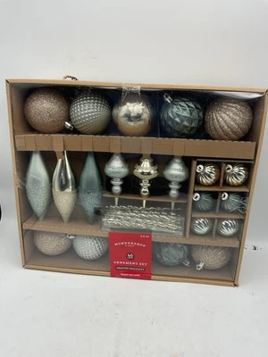 Conjunto de enfeites Wondershop 40 unidades resistente à quebra - Imagem 1 de 4