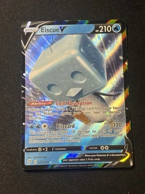 Eiscue V 055/192 Swsh02: Sword & Shield Rebel Clash Holo Pokemon TCG Card - Image 1 of 2