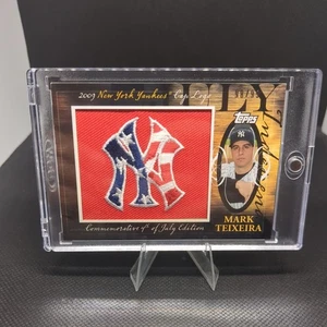 2010 Topps Baseball Hat Logo Mark Teixeria  MHR-187 98/99 - Picture 1 of 2