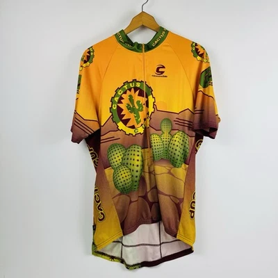 Camiseta deportiva de ciclismo Cannondale para hombres XXL 3/4 cremallera copa de cactus hecha en EE. UU. Foto 1 de 4