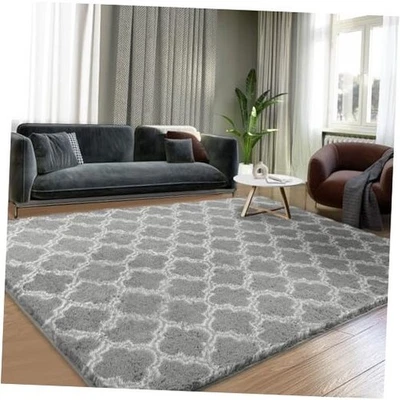 Alfombra Shag 5x7 pies alfombras extra suaves para sala de estar, pelo alto interior  Foto 1 de 4