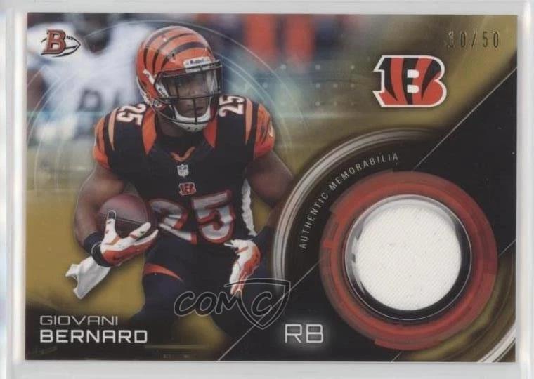 2015 Bowman Relics Gold /50 Giovani Bernard #BR-GB - Image 1 of 2