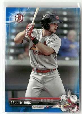 2017 Bowman #BCP26 Paul De Jong Chrome Prospects Blue #/150 - Image 1 of 2