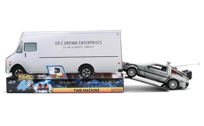 MÁQUINA DEL TIEMPO DELOREAN CON LUCES REGRESO AL FUTURO 40º 40 AÑOS 1/24 JADA 36849 Foto 1 de 4