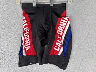Pantalones Cortos de Ciclismo Acolchados California Republic Bicicleta California Bear Adulto Bandera Foto 1 de 4