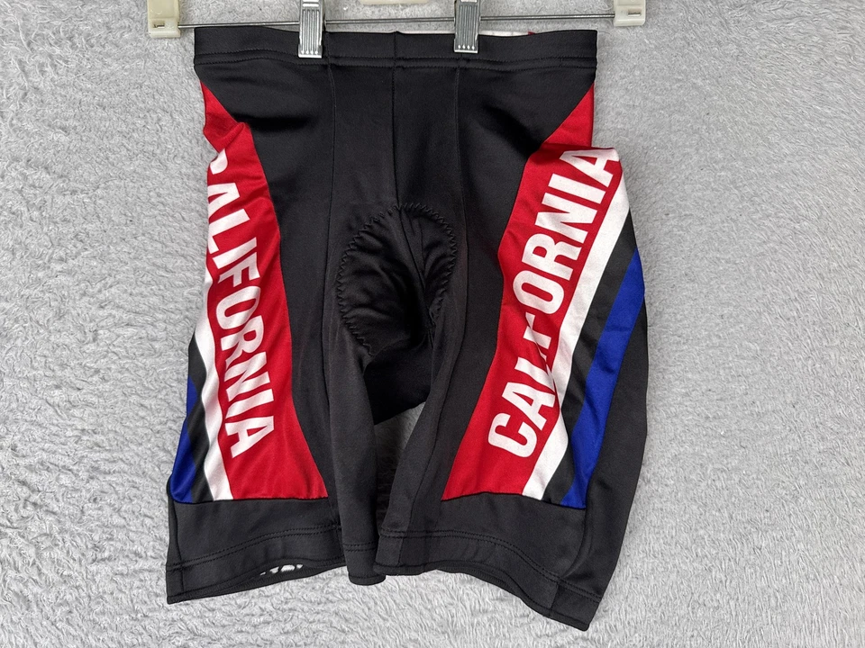 Pantalones Cortos de Ciclismo Acolchados California Republic Bicicleta California Bear Adulto Bandera Foto 1 de 4