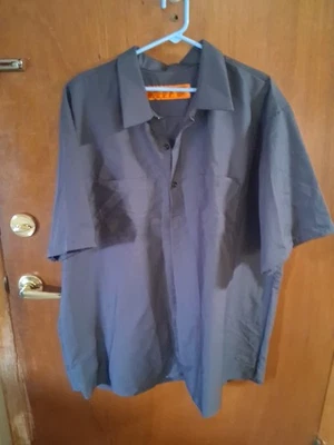Red Kap Work Shirt Solid Color 2 Pocket Men's Industrial Uniform Short Sleeve 3X - Image 1 of 4