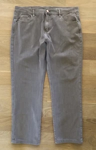 Pantalones de mezclilla Mugsy Bucks Coolmax gris 38x30 viaje aventura comodidad elásticos usados en excelente estado - Imagen 1 de 9