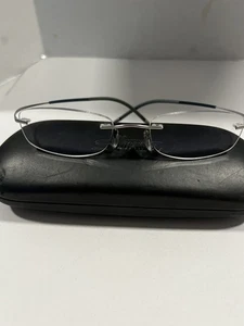 Silhouette 7581 00 6060 Titanium Silver Blue Rimless Eyeglasses Frames 19 140 - Picture 1 of 10