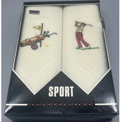 Pañuelos deportivos de golf vintage París accesorios nuevo en stock pañuelo sin abrir paquete de 2 Foto 1 de 4