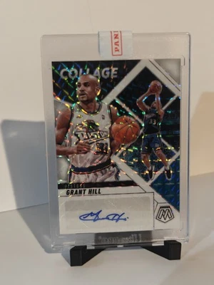 Grant Hill 2024-25 Mosaic Collage White Prizm Auto /25 - Image 1 of 2