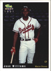 1991 Macon Braves Classic/Best #27 Juan Williams