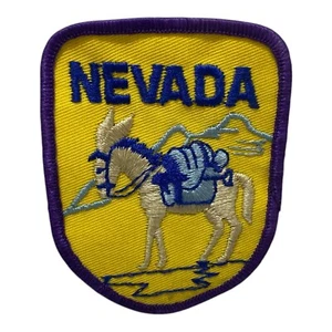 Vintage Nevada Gold Miner 49er Mule Patch Donkey Jack Ass Pack Mule Gold Mining - Bild 1 von 3