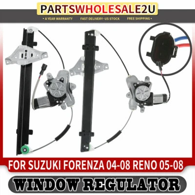 Regulador de 2 ventanas delantero izquierdo y derecho para Suzuki Forenza Reno 2004-2008 con motor Foto 1 de 4