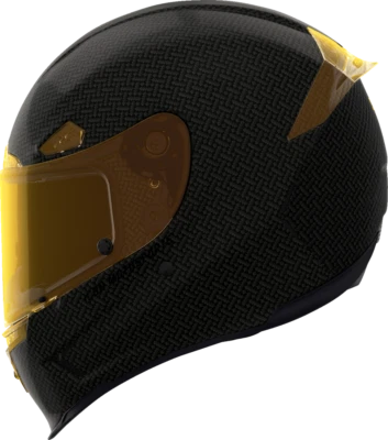 Icon Airframe Pro Full Face Motorcycle Helmet Carbon 4Tress Yellow 3XL Foto 1 de 4