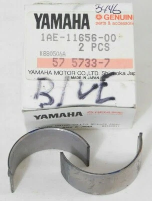 Juego de rodamientos planos de varilla de conexión azul OEM NUEVO DE STOCK Yamaha FZ 700 750, FZR1000 NUEVO Foto 1 de 3