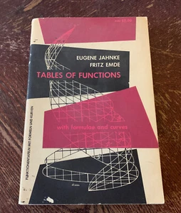 Dr Eugene Jahnke, Fritz Emde / TABLES OF FUNCTIONS WITH FORMULAE AND CURVES - Picture 1 of 7