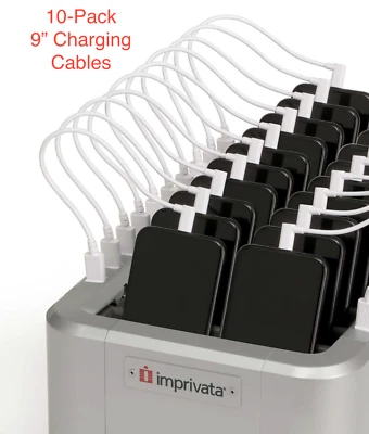10-Pack IMPRIVATA Mobile Access Management 9" Charging Cable for Apple 90 degree - Image 1 of 4