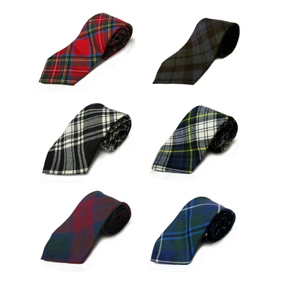 Ingles Buchan Mens Scottish 100% Wool Tartan Plaid Ties - Made In Scotland