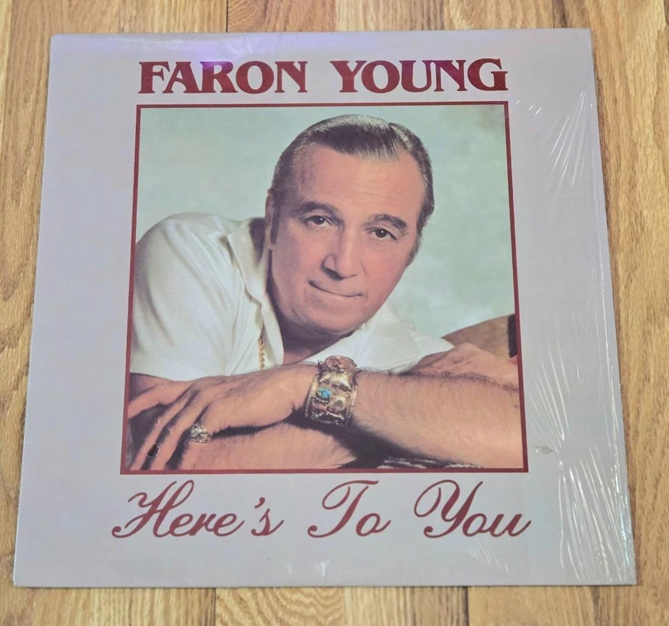 Faron Young - HERE'S TO YOU LP NM 1988 Buddy Emmons Brent Mason - Image 1 of 1