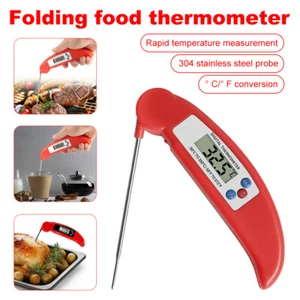 Instant Read Digital Meat Thermometer Fast for Kitchen Food Cooking BBQ Grilling - Picture 1 of 14
