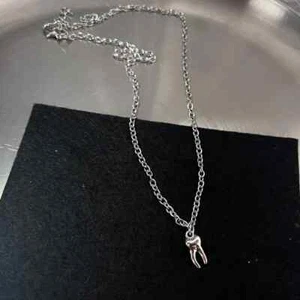 Heart Pendant Necklace for Men Women with Flame Design Punk Inspired Look - Picture 1 of 12