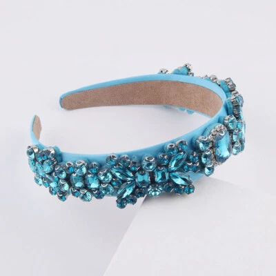 Women Baroque Crystal Embellished Headband Hairband Hair Accessories Party Gift - Image 1 of 4