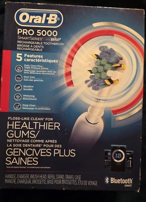Oral-B Pro 5000 Smart Series Cepillo de Dientes Eléctrico Recargable con Estuche de Viaje Nuevo Foto 1 de 3