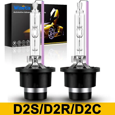 2PCS D2S D2C 6000K 8000K 10000K 85122 66240 66040 HID Xenon Headlight Bulbs Set - Image 1 of 4