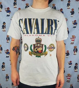 Vintage Oklahoma Calvary T-Shirt by BOA Sportswear Single Stitch USA Made Large Rare - Bild 1 von 7
