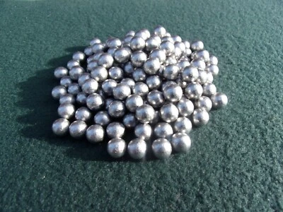 400 9 mm approx round lead balls catapult slingshot ammo  - Image 1 of 3