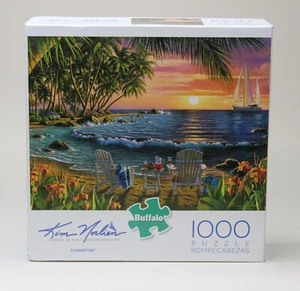 Buffalo Games Kim Norlien 1000 Piece Jigsaw Puzzle Summertime Ocean Beach Scene - Picture 1 of 9