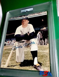 Mickey Mantle Signed PSA /DNA - 8x10 Color Photo - YANKEES - Picture 1 of 9