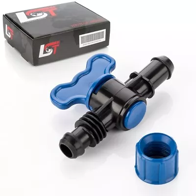 Absperrhahn Kugelhahn PE-Rohr Schlauch für Tropfanlage Gartenbewässerung 16x16mm - Bild 1 von 4