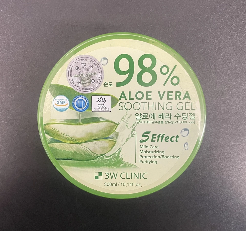 Gel Hidratante Aloe Vera 98% Verdadero Extracto Natural Calmante e Hidratante 300 ml EE. UU. Foto 1 de 4