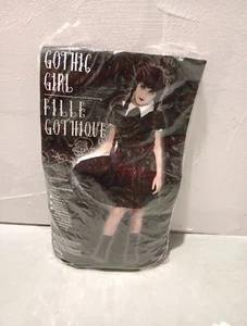 Gothic Girl Wednesday Addams Child Girls Costume NEW - Picture 1 of 3