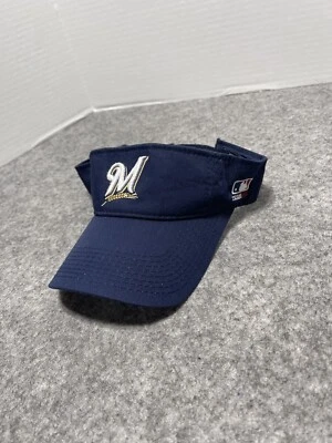 DE COLECCIÓN Milwaukee BREWERS Azul EQUIPO MLB Deportes al Aire Libre Correa VISOR Gorra Gorra Foto 1 de 4