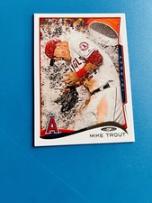 2014 Topps Mike Trout Gatorade Bath #1 Angels SP Variation Card