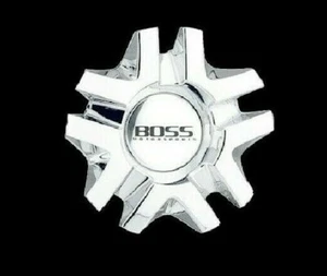 BRAND NEW BOSS MOTORSPORTS 327 CHROME WHEEL RIM CENTER CAP 3206 MADE IN KOREA - Picture 1 of 3