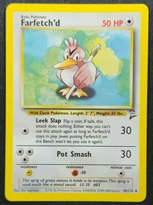 Farfetch'd 40/130 2000 Base Set 2 Pokemon Card WOTC Vintage - Picture 1 of 2